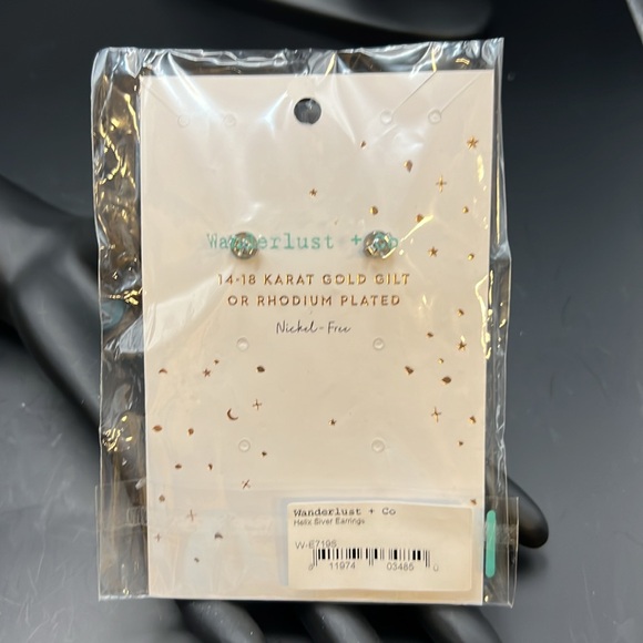 Earrings - “Helix” - silver tone - post - dangle - Picture 2 of 9